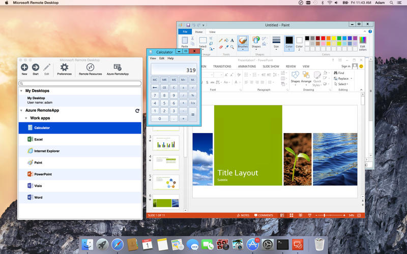 remote desktop connection mac to windows 7